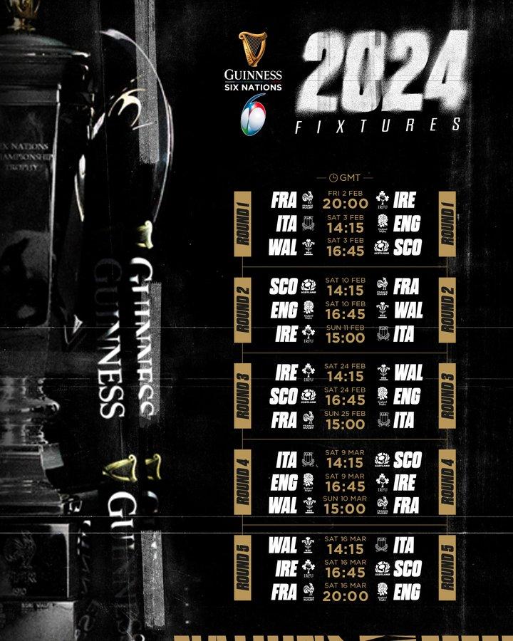 2024 guinness six nations fixtures confirmed - six nations rugby corporate